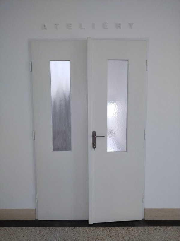 Repasovaná pôvodná dverná výplň, foto: L. Pastierová, KPÚ Trenčín