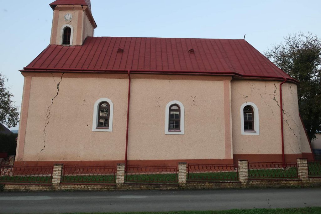 22 Južné fasády kostola – aktuálny stav (14. 10. 2023) , zdroj: Archív KPÚ Prešov