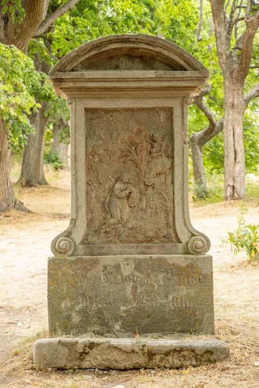 Kamenná stéla – Kristus na Olivovej hore, foto: Archív PÚSR